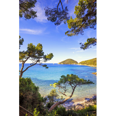 Elba Island Sea by StevanZZ - Wrapped Canvas Print