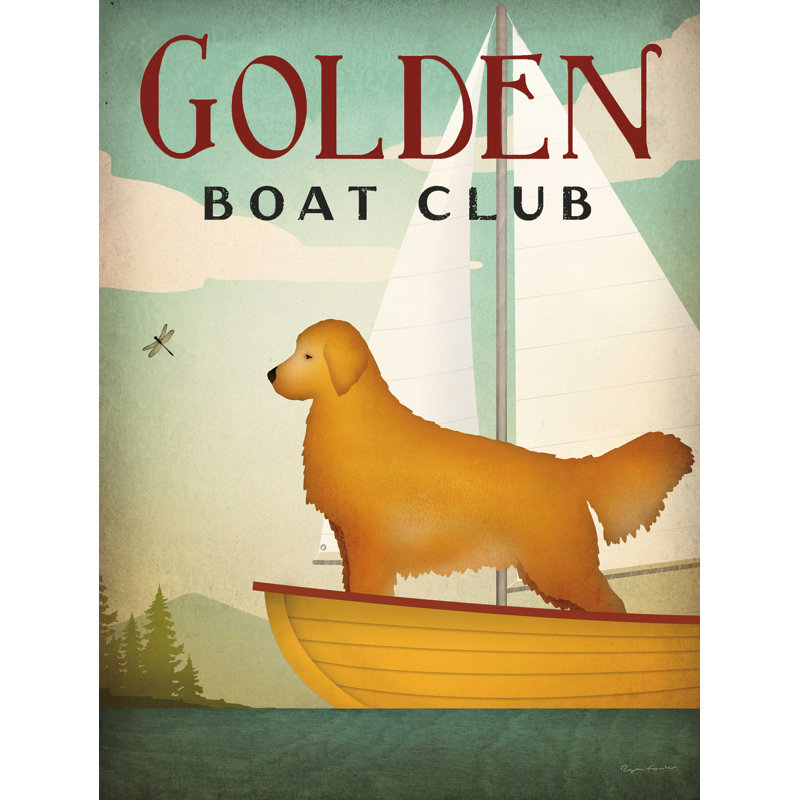 Golden Sail - reproduction sur toile tendue, H 32 po x l 24 po