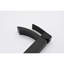 Robinet cascade à poignée simple pour salle de bain - Noir mat, bec rectangulaire, acier inoxydable, contrôle facile du robinet noir, fait d'acier