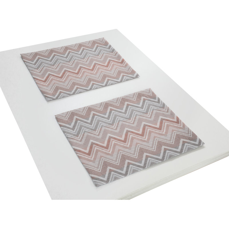 Kurtus Dining Linen Set, Orange/Beige/Grey