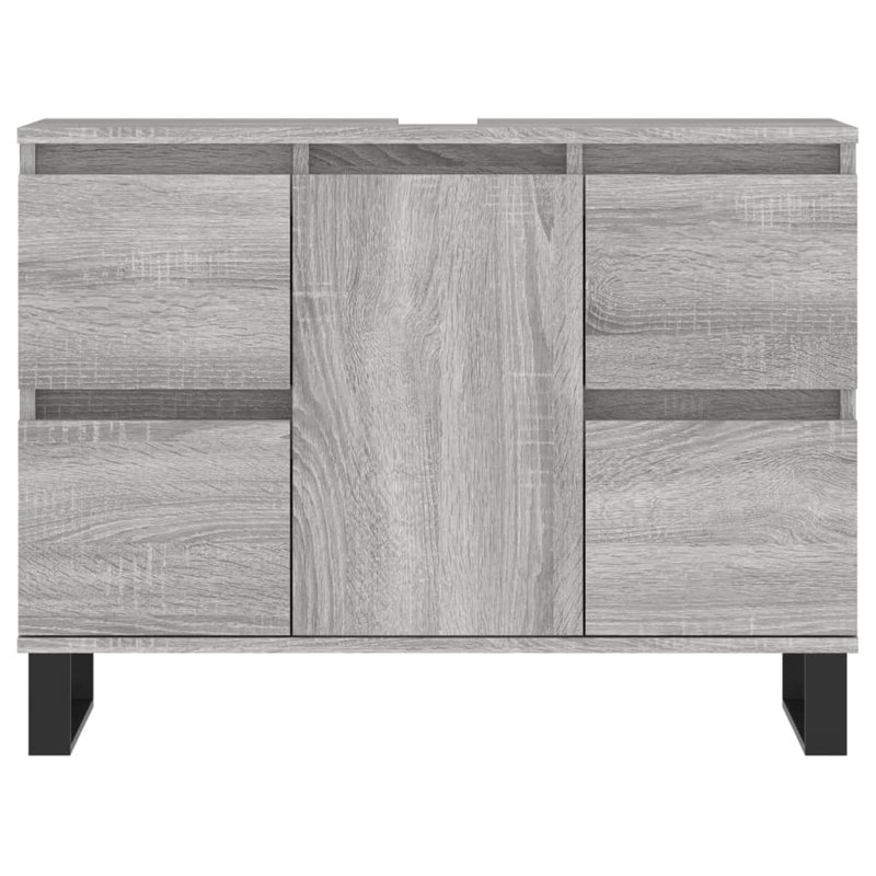 Marelis Bathroom Cabinet 80x33x60 cm Engineered Wood, Grey Sonoma