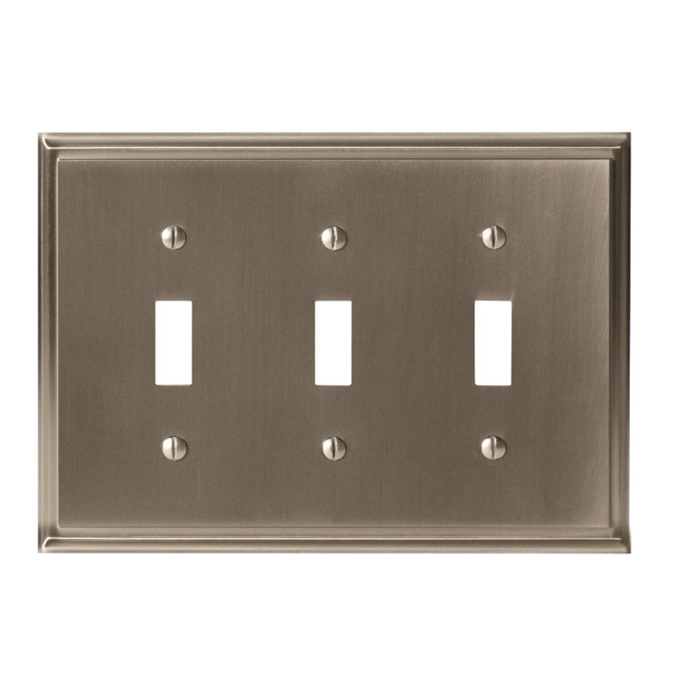 Mulholland 3-Gang Toggle Light Switch Wall Plate