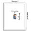  Cadre photo 11 x 14 - Utiliser comme cadre 2 x 3 avec passe-partout ou cadre 11 x 14 sans passe-partout - Cadre photo mince avec verre incassable - Blanc-662380768-662380773