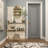 Metal Oval 3 Level Geometric Wall Shelf with Arch Pattern