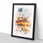 Surfing in Caleta de Famara in Spain - Picture Frame Graphic Art-56924247-56924249