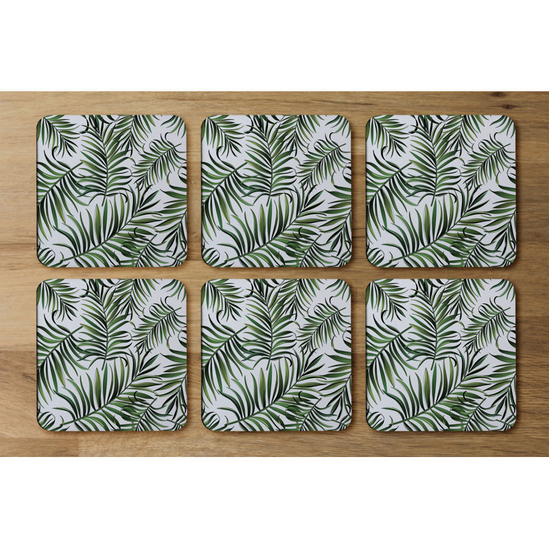 Square 6 Piece Coaster Set
