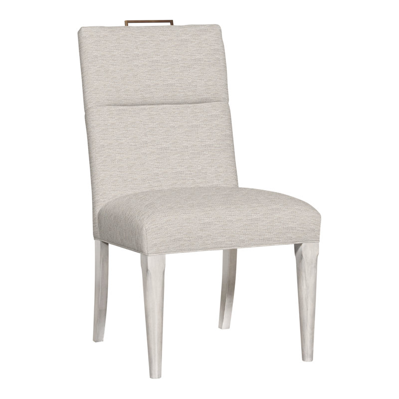 Thom Filicia Home Fabric Tight Back Side Chair, Casa Blanca, Impala Linen