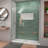 DreamLine Unidoor-LS 59 - 60 inch W x 72 inch H Frameless Hinged Shower Door with L-Bar in Brushed Nickel-121873513-122567571