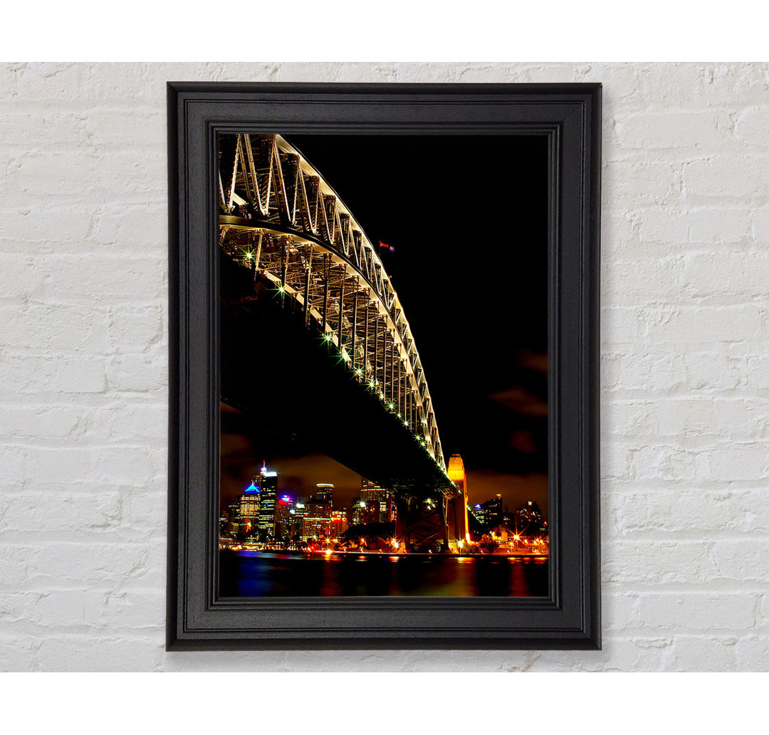 Sydney Harbour Bridge Brown Nights - Einzelner Bilderrahmen Kunstdrucke