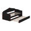 Lit de jour simple tapissier avec couchette, canapé-lit en velours avec ports USB-116179982