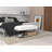 Chiou Suede Shelves Storage Bench
