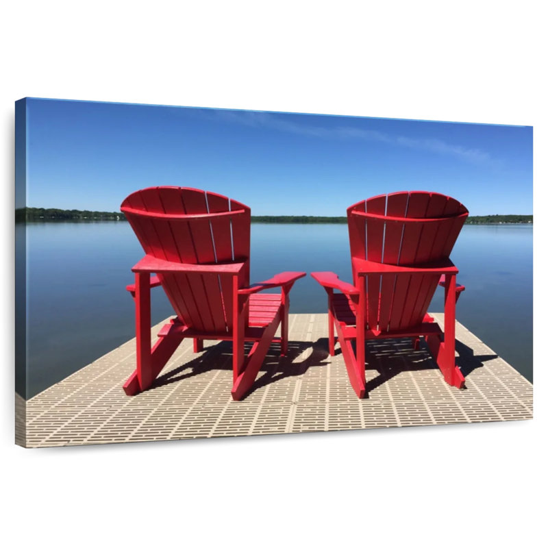 Chaises Adirondack rouges Mehar, H 8 po x l 12 po