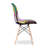 Modholic Eiffel Chair With Wood Legs, Multi (Set Of 2)