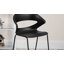 Chaise empilable de style café avec dossier flexible Zoey capacité de 440 lb.