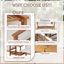 Causeuse en bois d'acacia avec table, ensemble de meubles de patio 3 pièces, causeuse d'extérieur avec table basse, ensemble de conversation en bois 2 places pour jardin, cour arrière, balcon