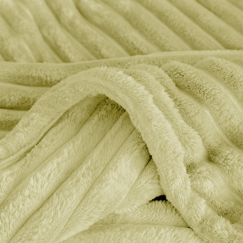 BELLISSIMA PLUSH THROW, Lemon, 150cm x 100cm