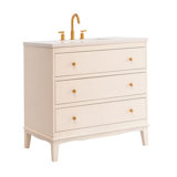 Jackson 36"L Free Standing Vanity Base in Antique White
