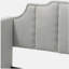 Lit de jour en velours Peridot Dove Grey avec couchette (simple)