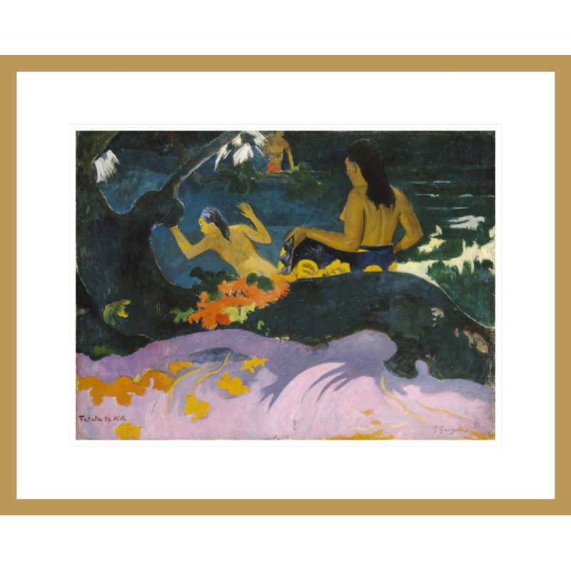 Fatata te Miti (By the Sea) par Paul Gauguin - Estampe numérique encadrée, H 17,54 po x l 21,75 po