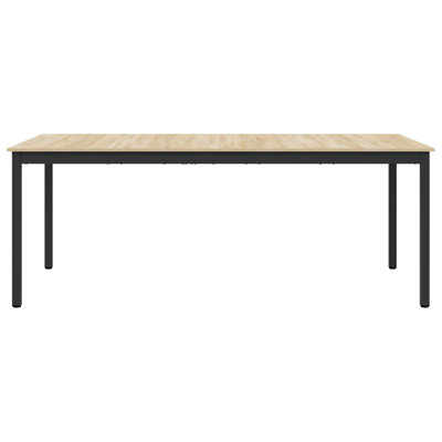 Metal Base Dining Table
