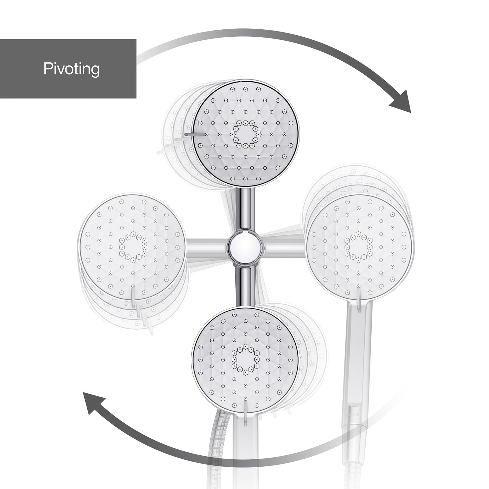 Awaken 2.5 GPM 2-in-1 Shower Combo Kit, Chrome