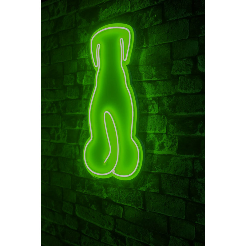 Bande lumineuse néon flexible à DEL, éclairage décoratif imperméable vert, 14,2 x 15,7 x 0,8 pouces | DC 12 V, 36 W, 570 lumens, IP67 | Parfait pour la décoration intérieure, les fêtes et les événements | Installation facile avec gabarit en mousse de PVC