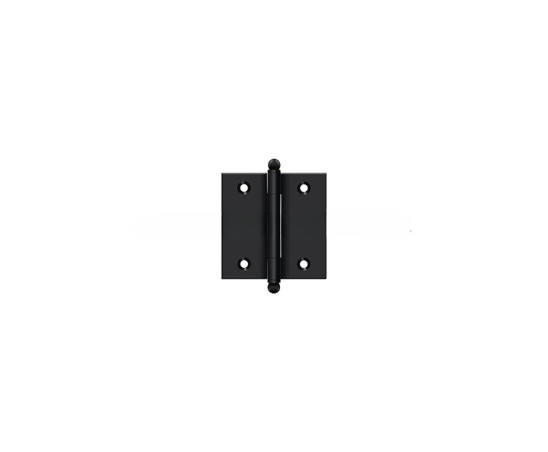 Deltana CH2525U19 2-1/2" x 2-1/2" Hinge, w/ Ball Tips in Paint Black Pair
