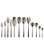 Linea Flatware Set - 67 Pieces - Black Gold