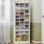 Rangement à chaussures 11 niveaux, armoire à chaussures haute avec casier, range-chaussures autoportant en bois, 30 à 33 paires, range-chaussures pour vestibule, chambre à coucher, blanc