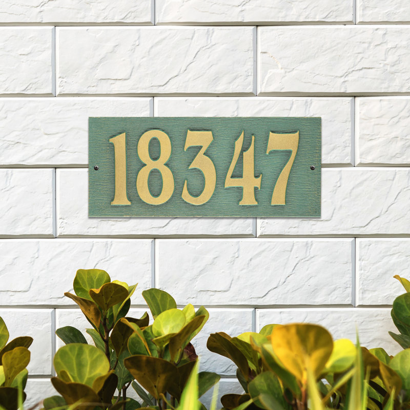 Woodgrain Rectangle Wall Plaque, Bronze Verdigris, Yes