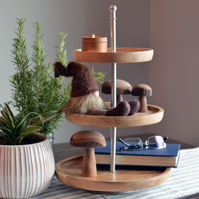 Azmir Wood Tiered Stand