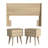 Branquinha Midcentury 3 Piece Bedroom Set-449605720