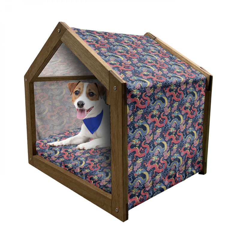 Niche pour chien en bois, H 25,59 po x l 29,53 po x P 21,65 po