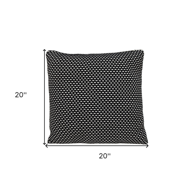 Coussin décoratif noir Tuxedo