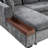 Sectional Sofa 93.7" L-Shaped Sofa Upholstered Sofa Couch With Wooden Storage Compartment For Living Room-2055257014