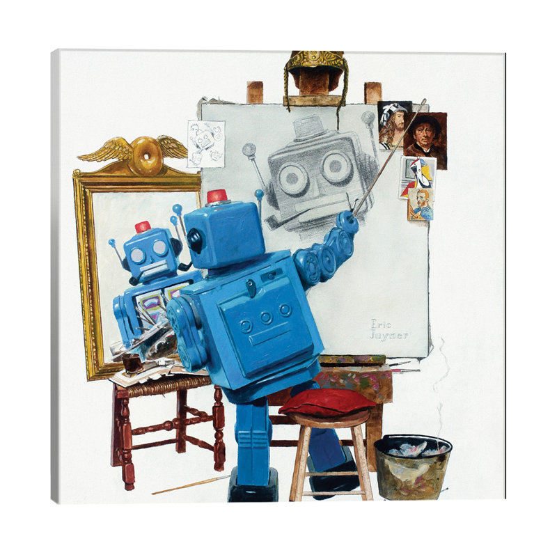 « self » par impression sur toile Eric Joyner, H 12 po x l 12 po x P 0,75 po, Toile tendue, Pas de tapis