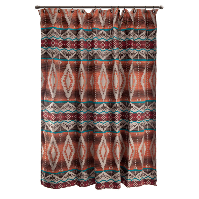 Mojave Sunset Geometric Shower Curtain