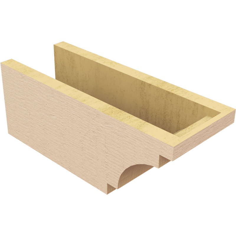 Bois de méditerranée TimberThane Ra partier, brun clair apprêté, H 6 po x l 16 po x P 6 po