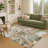 Machine Washable Indoor/Outdoor Molewski ACN2340 Floral Rug-885105155