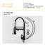 19" Matt Black Kitchen Faucet With Modern Look - Stainless Steel 304, Ideal For Home Bathrooms 304 Construction, Design Kitchens-936195994