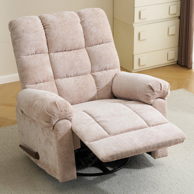 Swivel Rocker Recliner Chair With Heat And Massage by Latitude Run