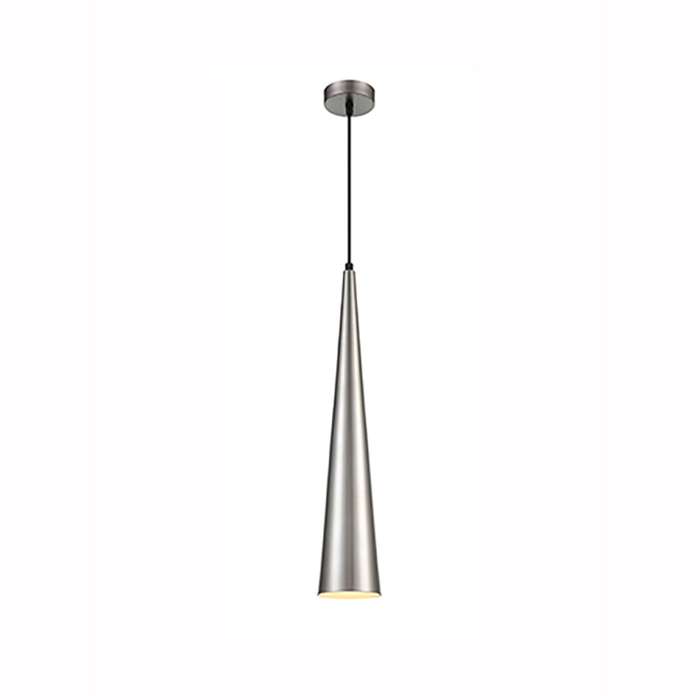 Amaia 1 - Light Satin Nickel Cone Pendant