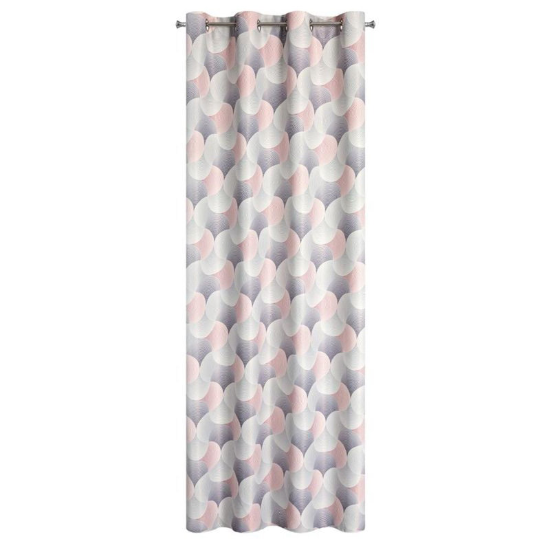 Aaronjoshua Room Darkening Curtain Single Panel, Light Pink