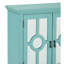 Armoire décorative Anik, 2 portes en verre incrustées de miroirs, bois-114018904