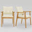 Ensemble de 2 chaises de salle à manger Artell de 47 cm (18,5 po) de hauteur, revêtues de similicuir et dotées d'une structure en bois massif.-500360635