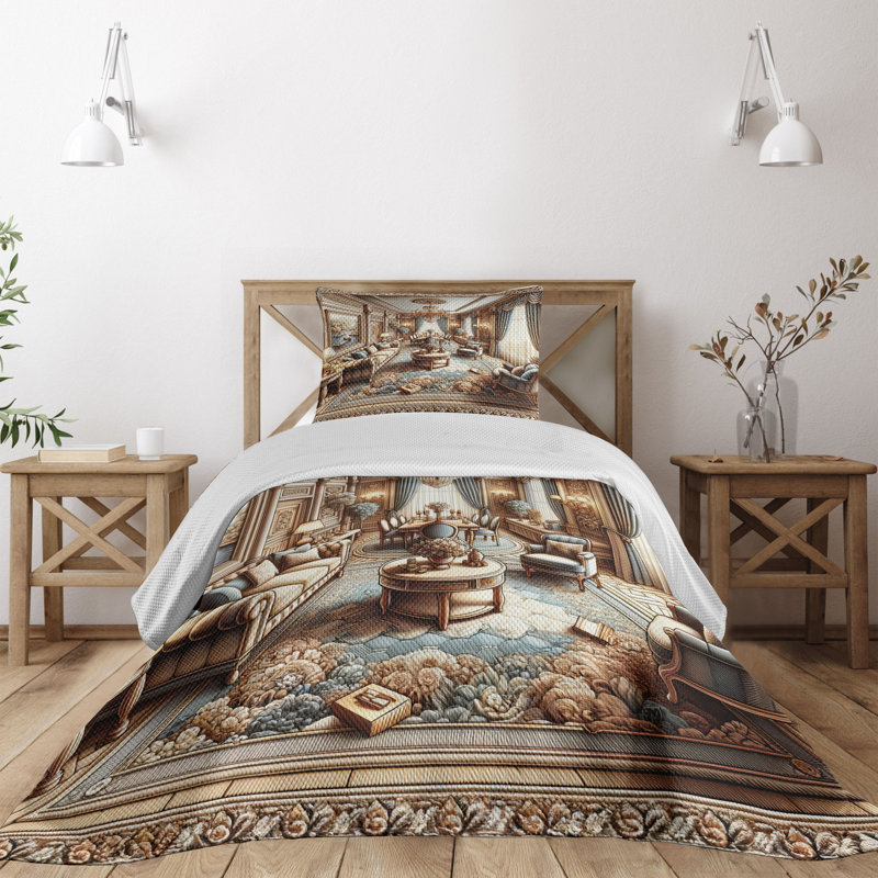 Polyester Coverlet, Twin Coverlet + 1 Standard Shams