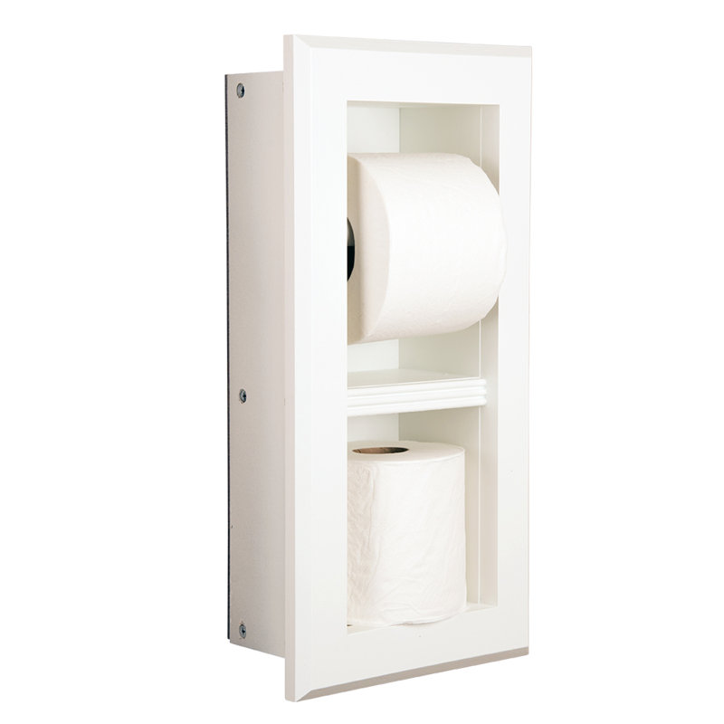Porte-papier hygiénique Butler, Émail blanc