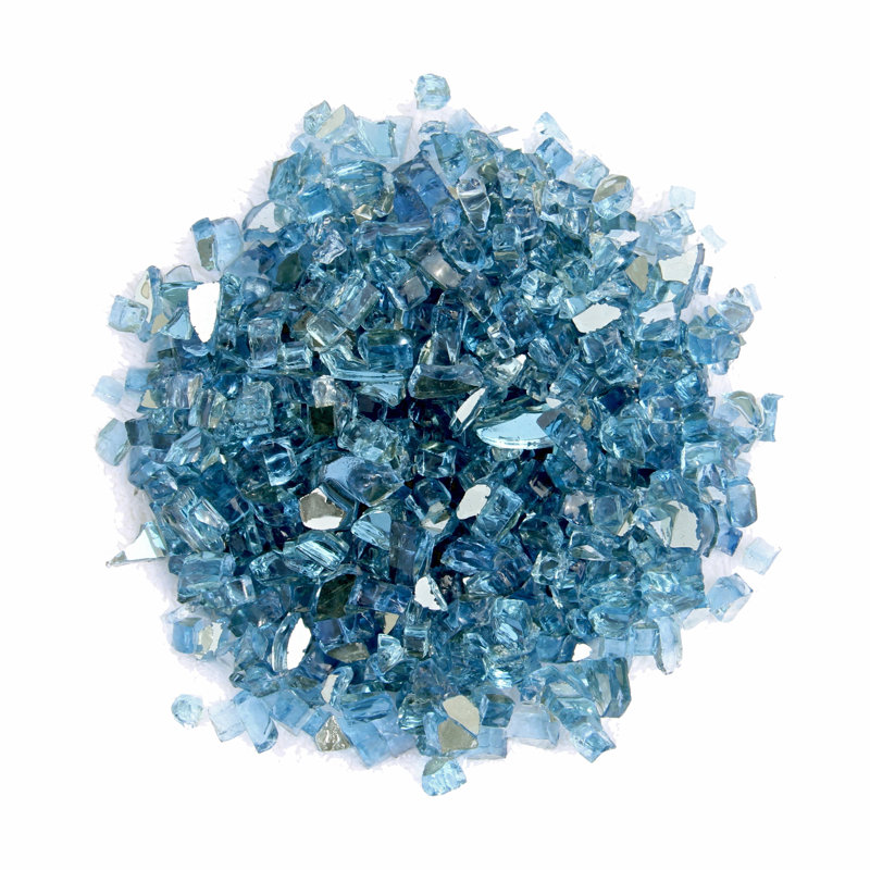 20 Lb. Fire Glass, Sky Blue