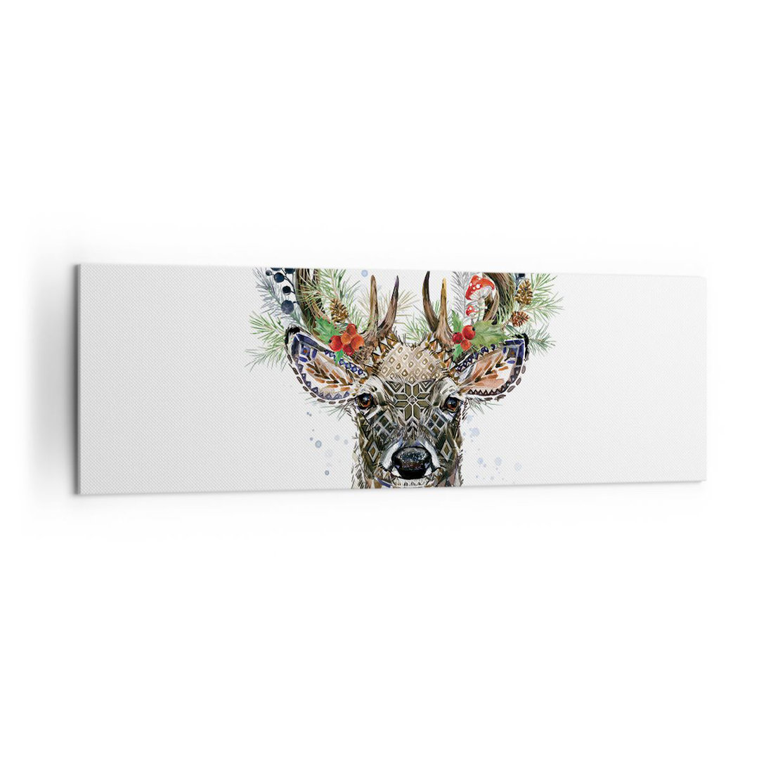 Leinwandbild Surrealism Deer Boho