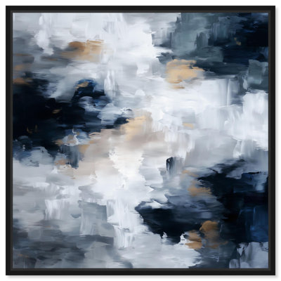 Art mural abstrait Midnight and Ivory II par Art Remedy